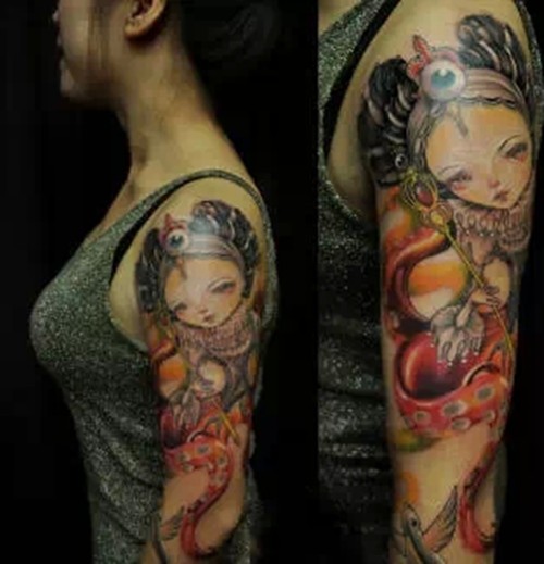 欧洲各国少女钟爱的纹身