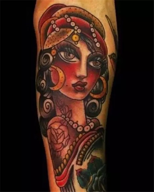 经典old  school纹身