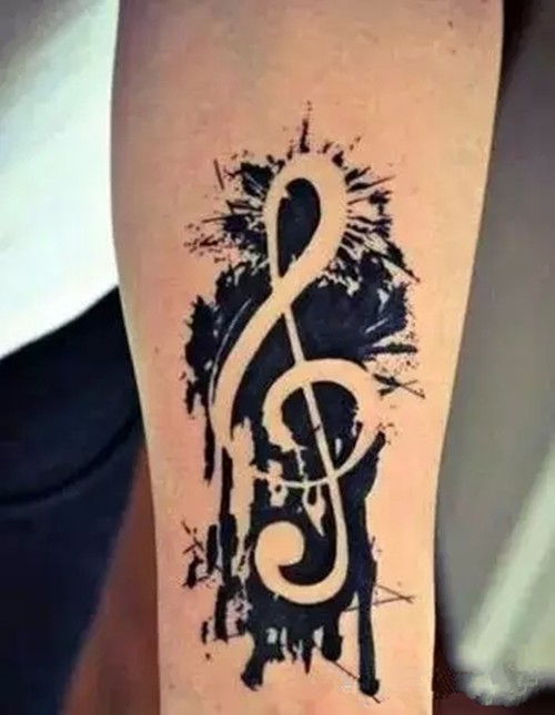 个性音符纹身