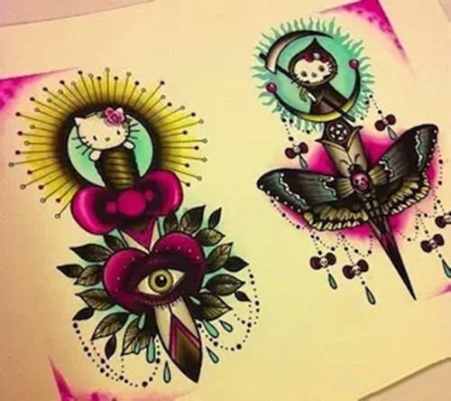so colorful 少女纹身系列手稿欣赏