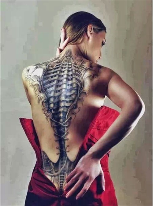 特色霸气机械纹身