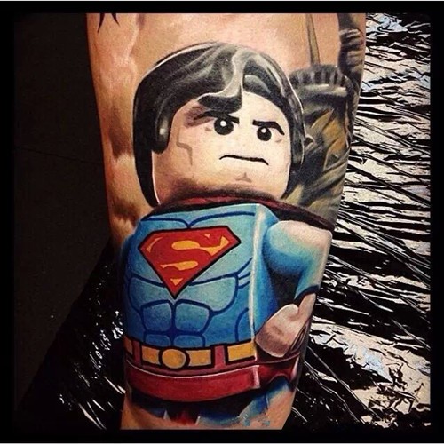 青涩美好的回忆  卡通纹身