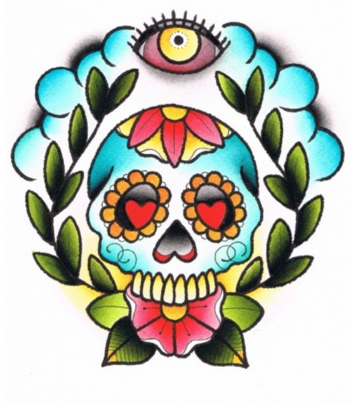 个性school风格纹身手稿合集