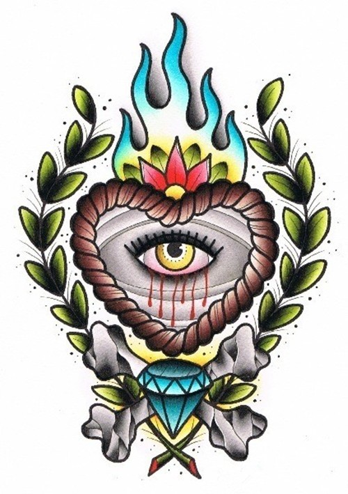 个性school风格纹身手稿合集