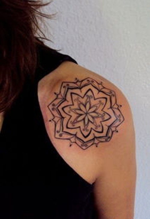 繁华之上再生繁华  曼陀罗图腾纹身