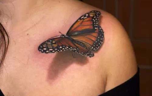 震撼视觉的3D纹身