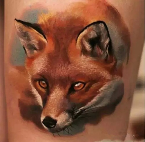 调皮的狐狸纹身