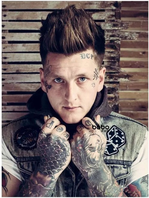 欧美男士潮流纹身