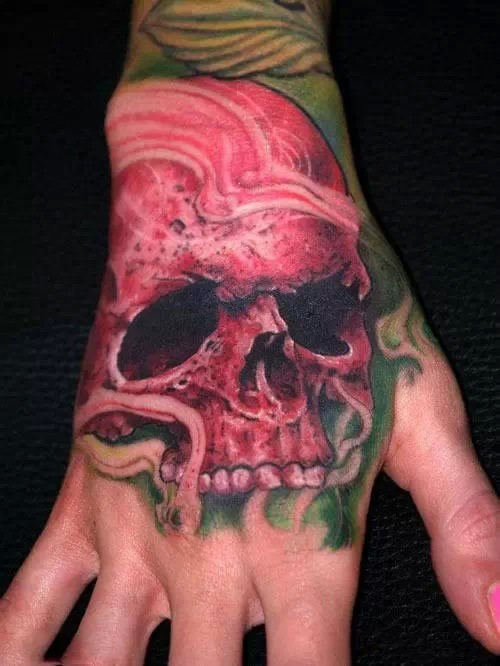 特色个性手背纹身