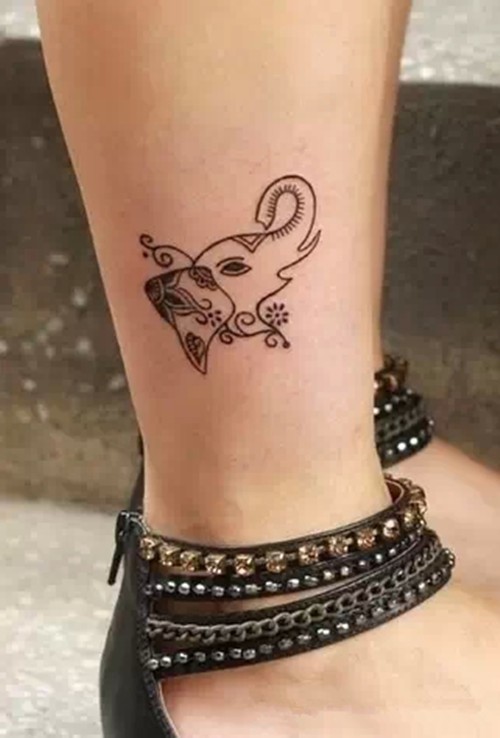 迷你脚踝小纹身