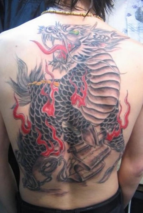 霸气有型的麒麟纹身