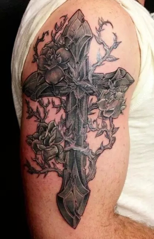 经典怀旧系列之十字架纹身