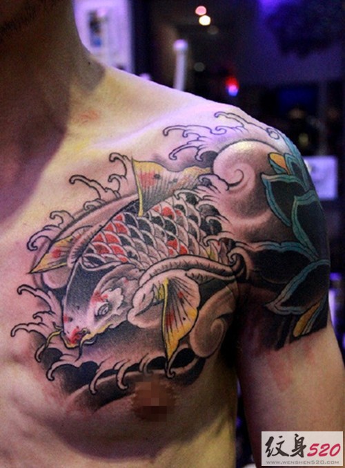 年年有余  经典鲤鱼纹身图片