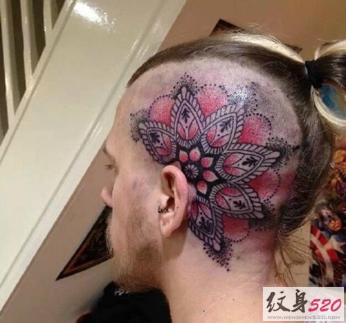 头部惊艳纹身图片