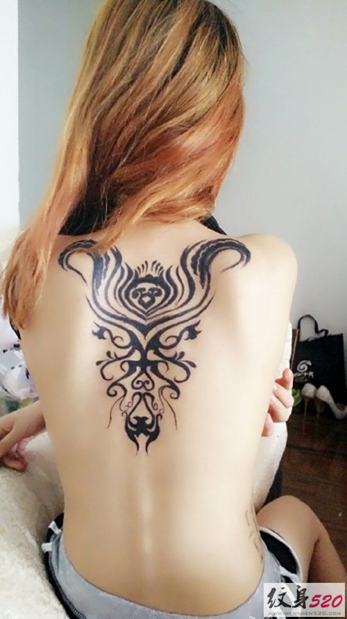 凶猛的狼图腾纹身图片