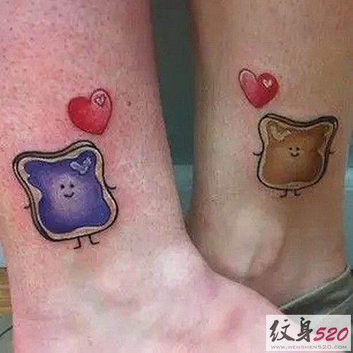 闺蜜小图案纹身秀