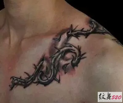 一组荆棘  藤蔓纹身图片