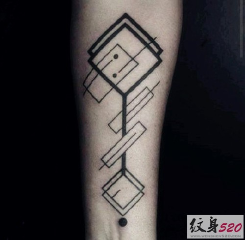 极简抽象艺术纹身图案大全