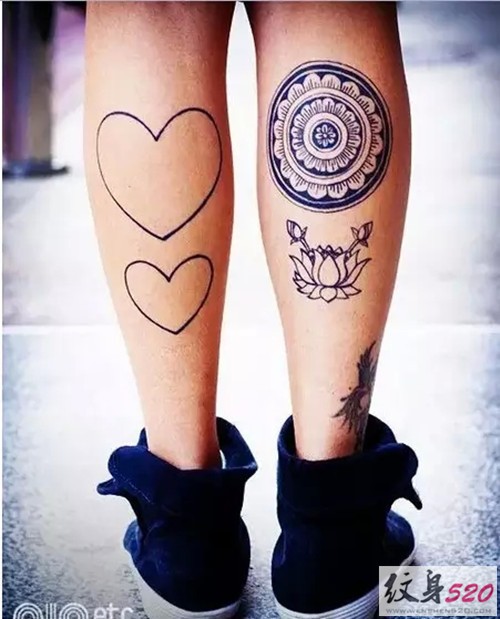 精美圆形几何纹身