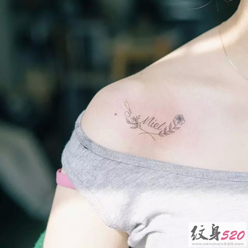小清新系列之唯美花草纹身