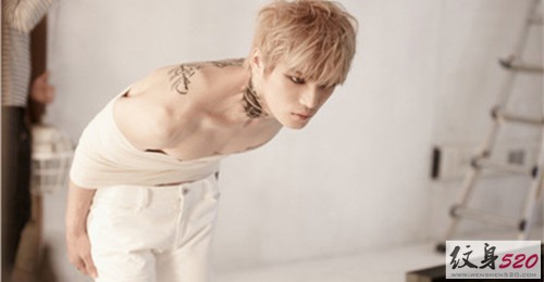 花样美男金在中的时尚纹身