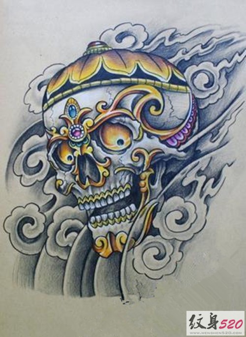 经典素材之嘎巴拉纹身手稿