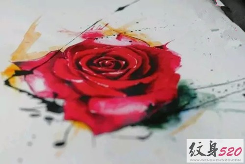 来一组泼墨纹身手稿特辑