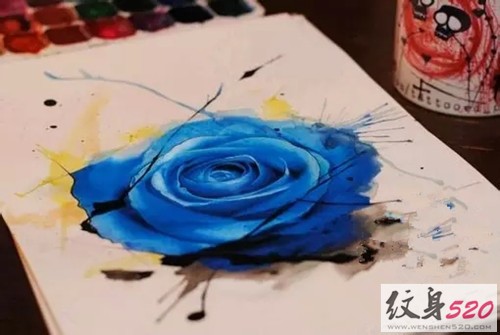 来一组泼墨纹身手稿特辑