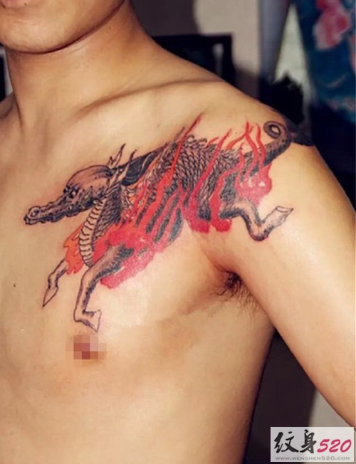 经典系列  麒麟纹身