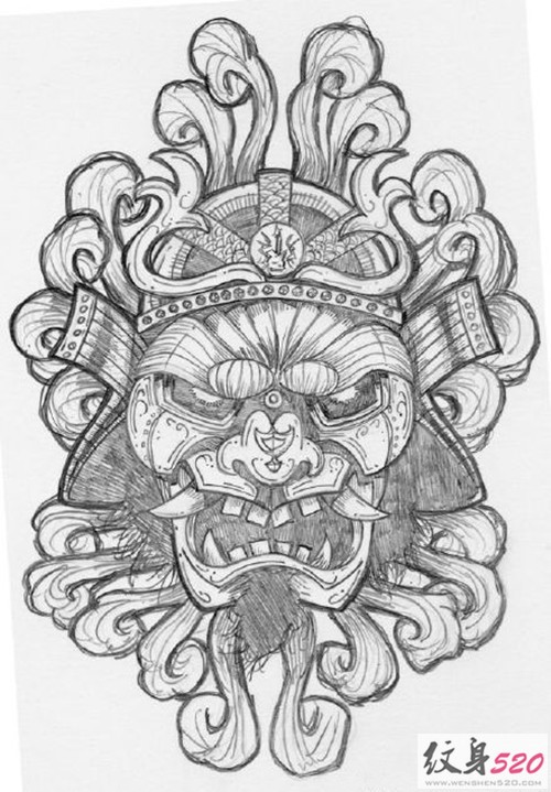 日式传统纹身手稿素材