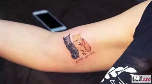 萌化人心的小猫咪纹身