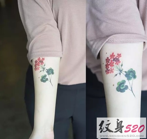 人人都爱的小清新植物纹身