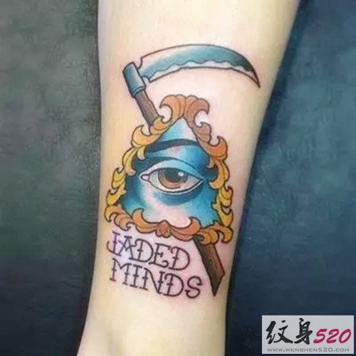 手臂特色上帝之眼纹身