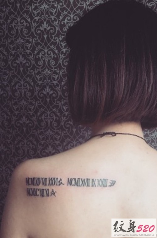 经典个性的经文纹身