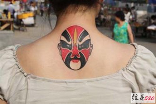 传统元素之戏剧脸谱纹身