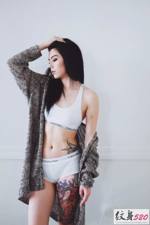 纹身女郎  诠释最潮时尚