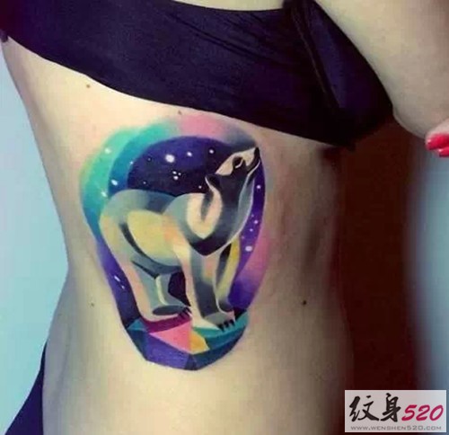 萌化你的抽象小动物纹身