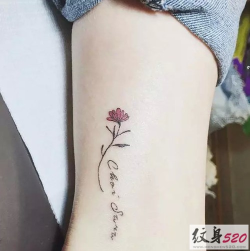 小清新系列之小小花纹身图案大全