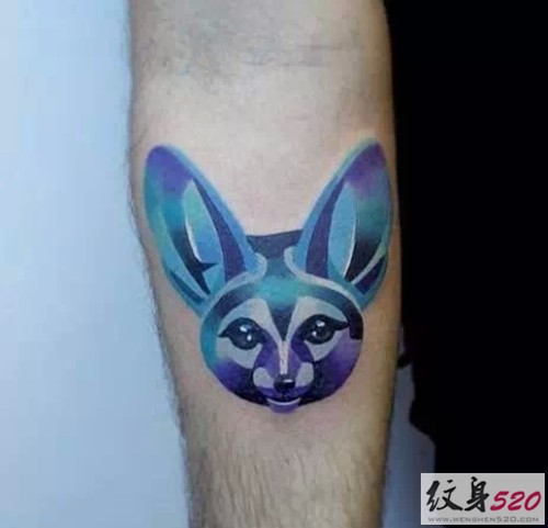 萌化你的抽象小动物纹身