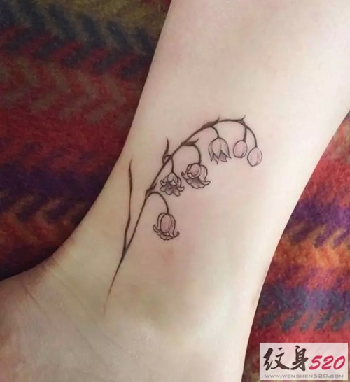 简单黑白小清新纹身