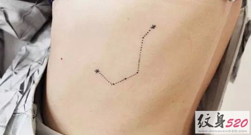 个性简约的星座纹身图案