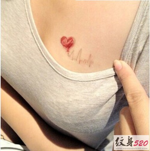 小图案系列之红心纹身图案大全