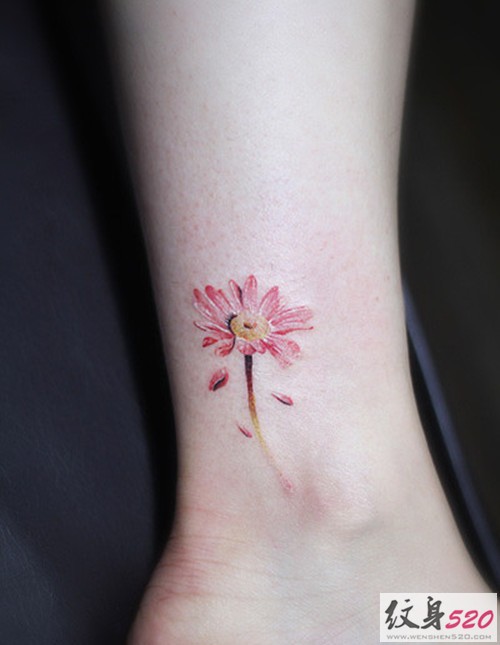 小清新系列之雏菊纹身图案大全