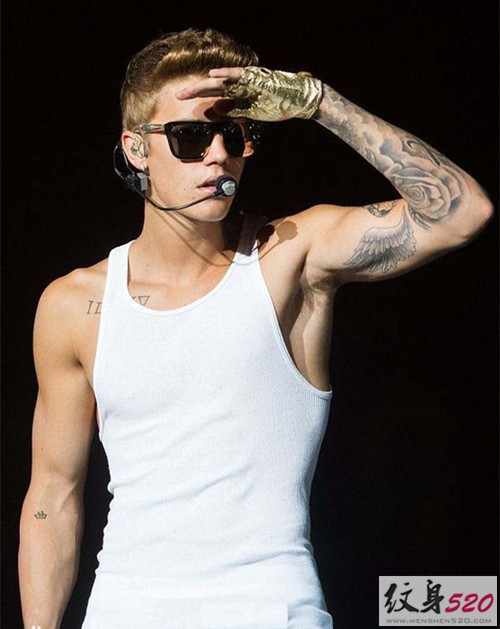 贾斯汀·比伯的帅气纹身图集