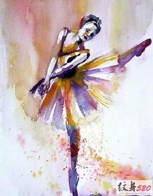 灵动的舞者精灵纹身手稿欣赏