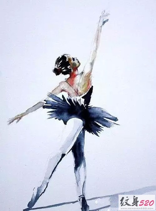 灵动的舞者精灵纹身手稿欣赏