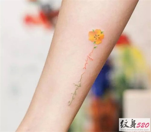让你怦然心动的小清新纹身