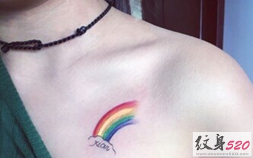 小清新系列之彩虹纹身图案大全