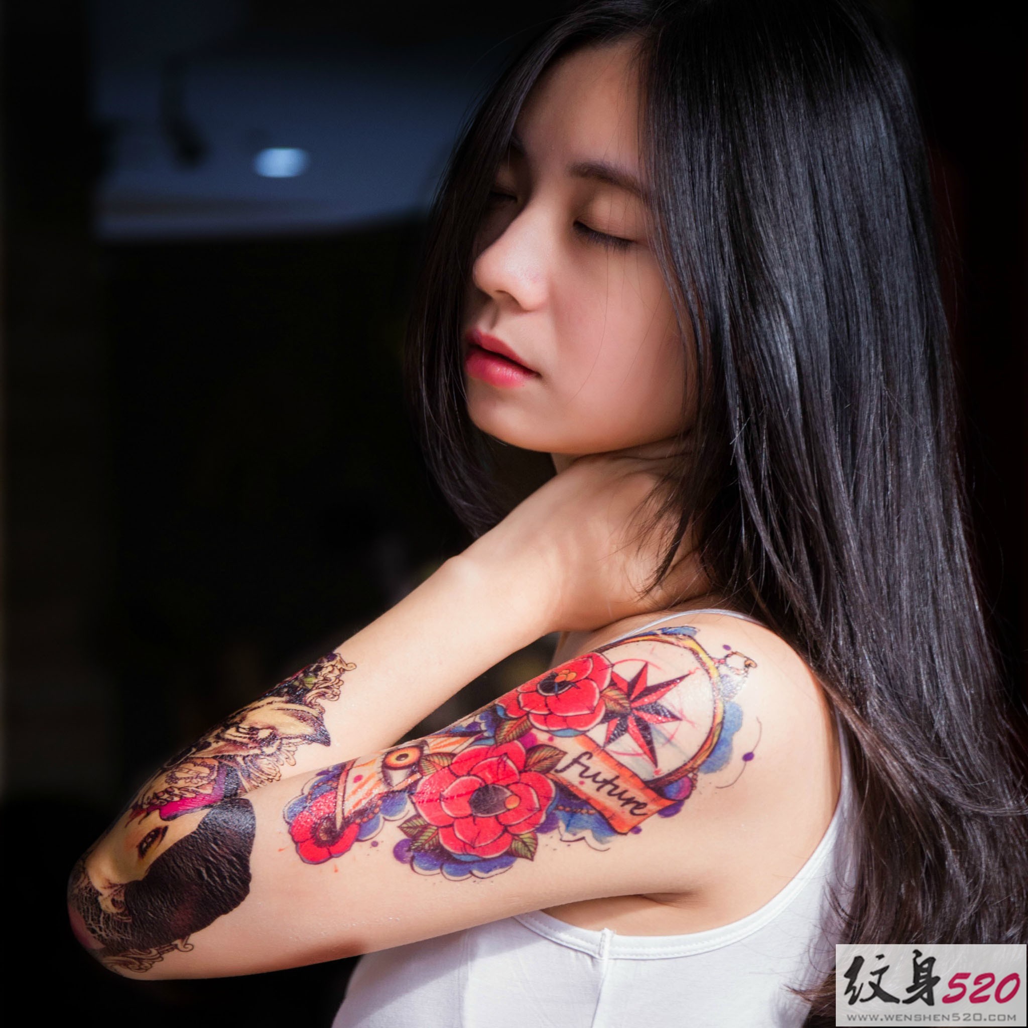 花臂少女也可以性感可爱帅气