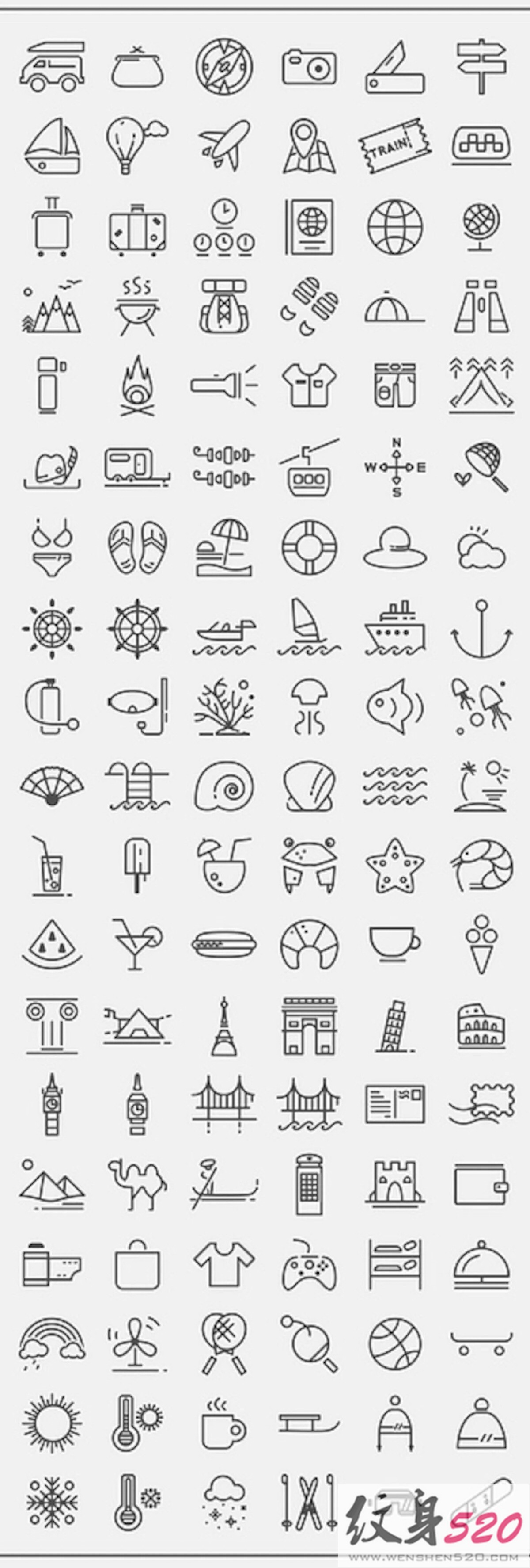 分享一组好看的纹身素材